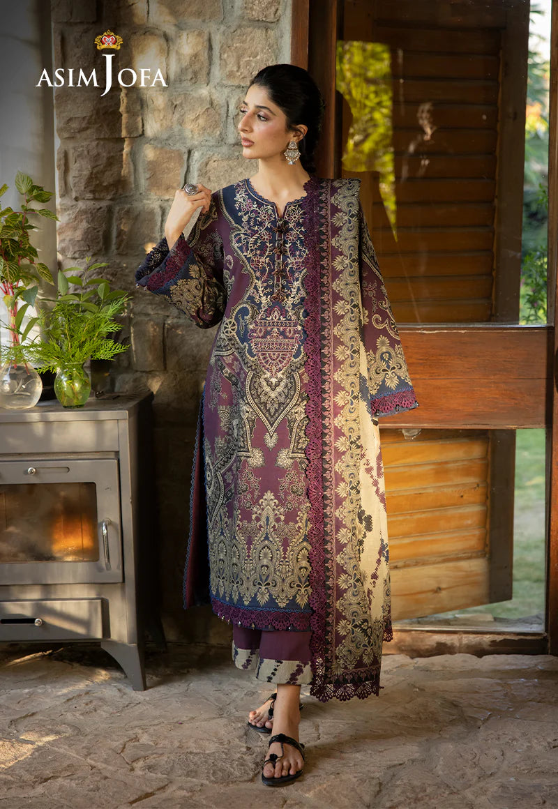 ASIM JOFA AJUW-06 EMBROIDERED KHADDAR