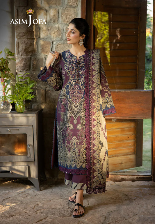 ASIM JOFA AJUW-06 EMBROIDERED KHADDAR