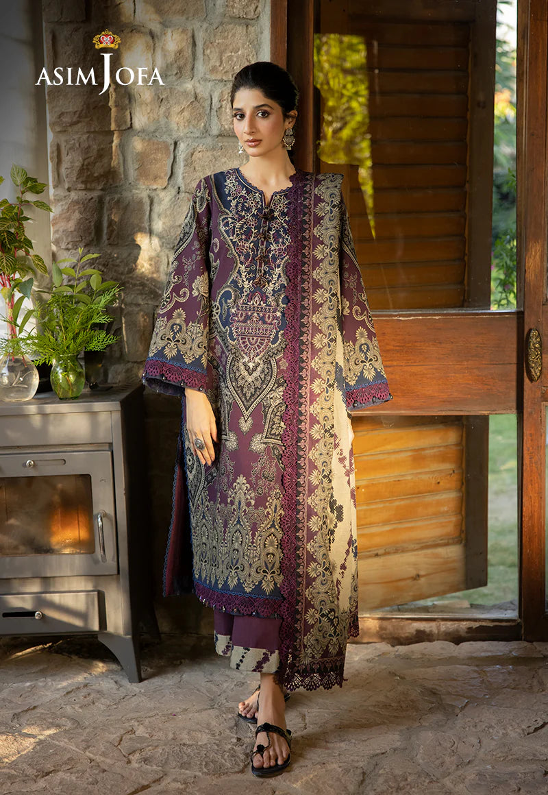 ASIM JOFA AJUW-06 EMBROIDERED KHADDAR