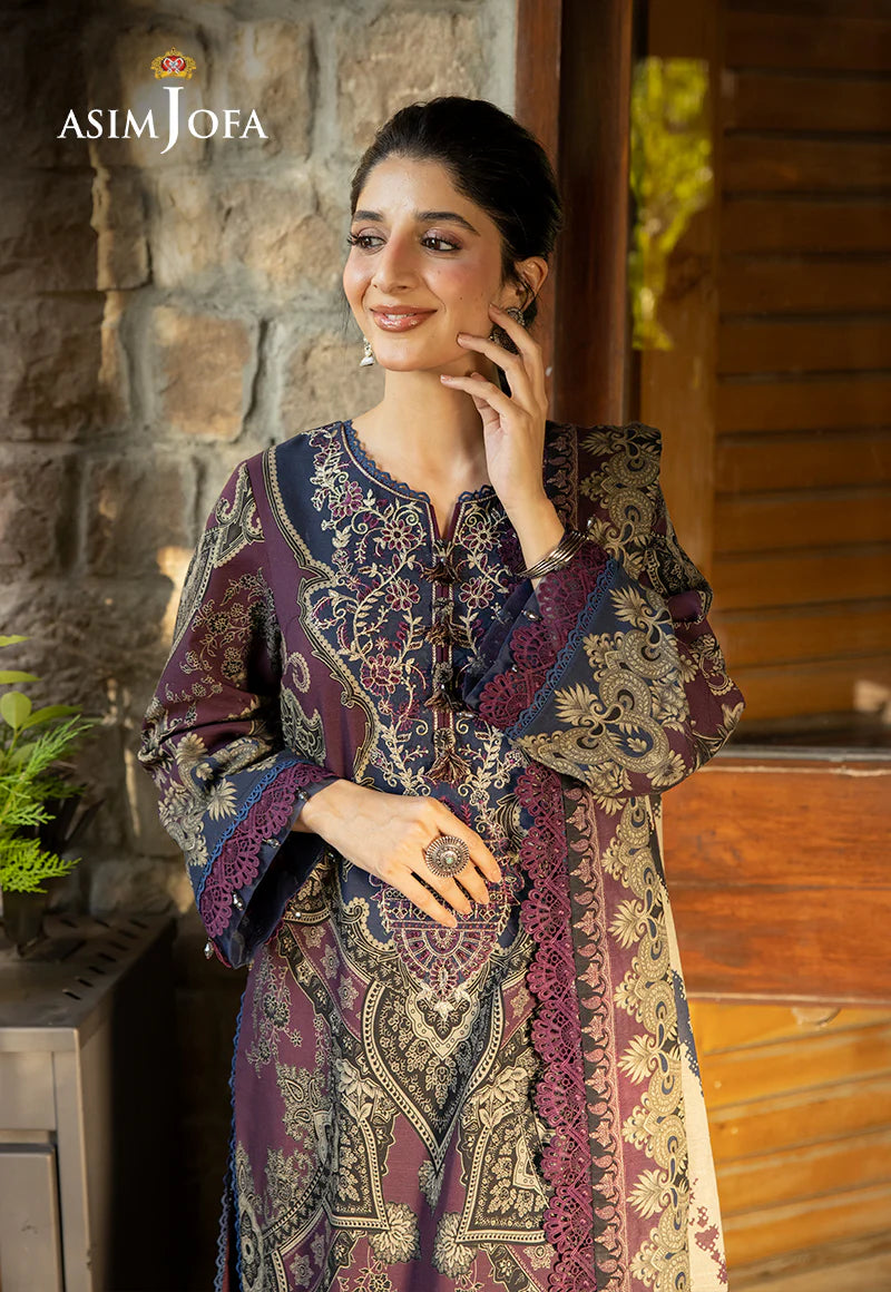 ASIM JOFA AJUW-06 EMBROIDERED KHADDAR