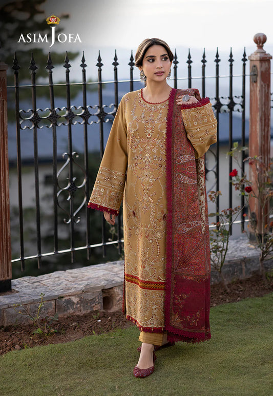 ASIM JOFA AJUW-13 EMBROIDERED KHADDAR