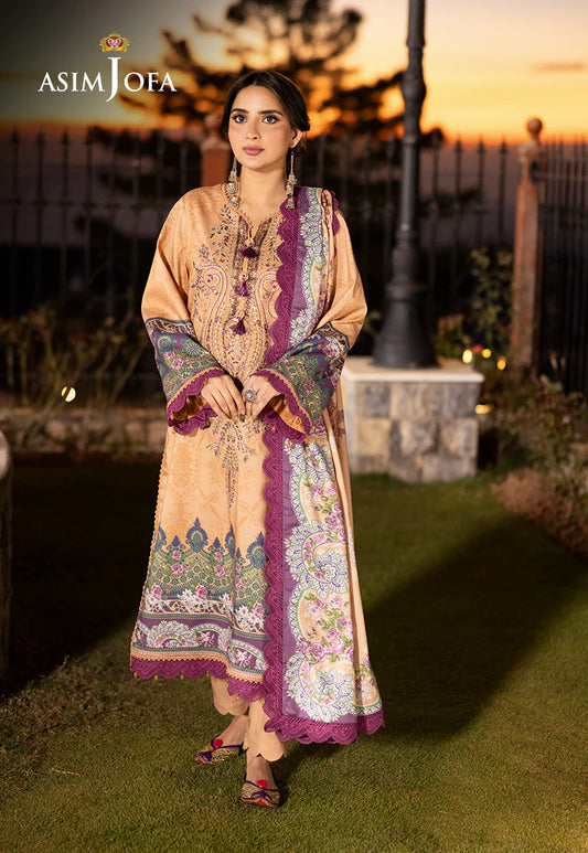 ASIM JOFA AJUW-19 EMBROIDERED VISCOSE