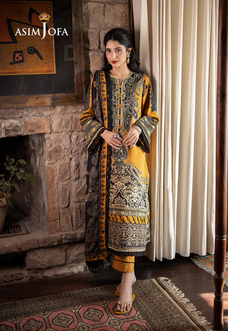 ASIM JOFA AJUW-23 EMBROIDERED VISCOSE