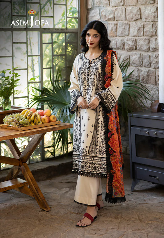 ASIM JOFA AJUW-26 EMBROIDERED VISCOSE