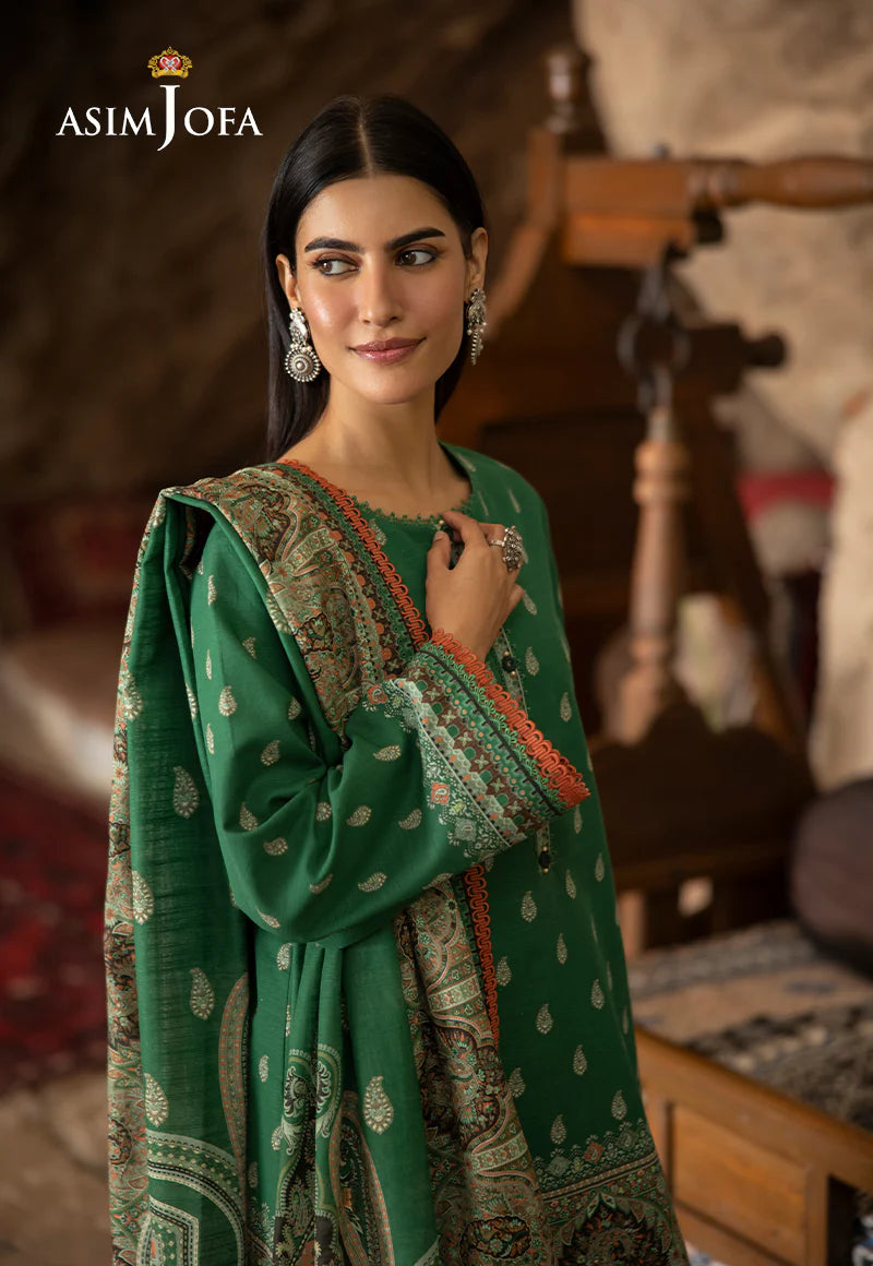 ASIM JOFA AJUW-32 PRINTED KHADDAR