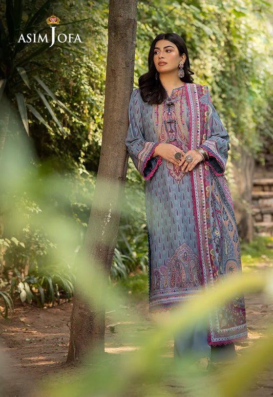 ASIM JOFA AJUW-45 PRINTED KHADDAR