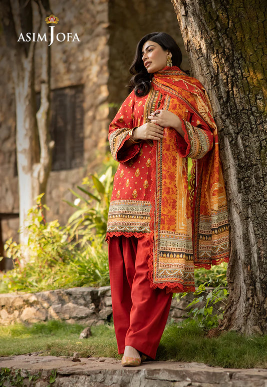 ASIM JOFA AJUW-47 PRINTED KHADDAR