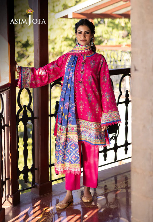 ASIM JOFA AJUW-55 PRINTED KHADDAR