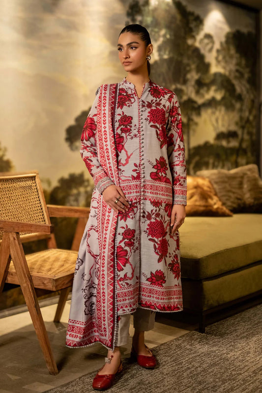 MARIA.B M.BASICS Printed Khaddar Suit | 503-A